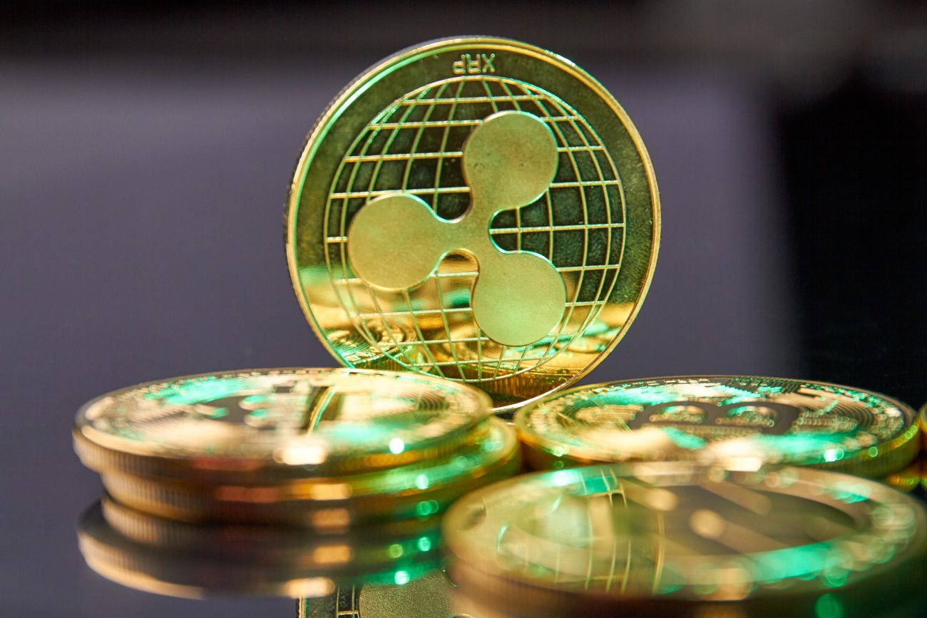 Des pièces de monnaie XRP